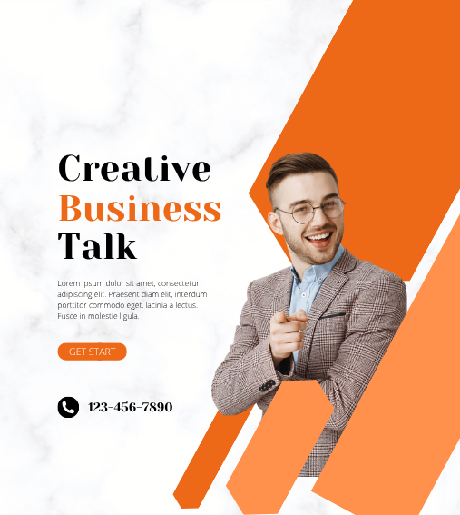 Minimalist Business Talk Facebook Post