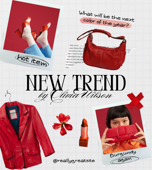 Red and Black Scrapbook Fashion Trend Instagram Post